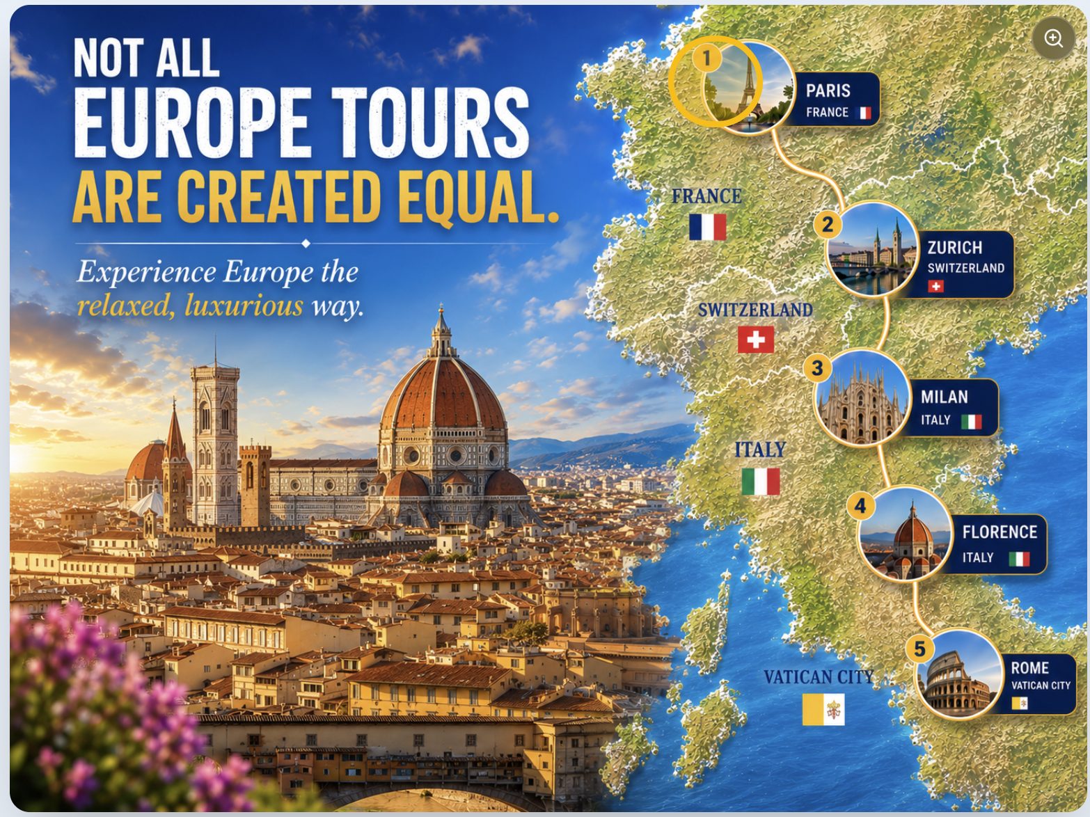 Route A Preferred Europe Map